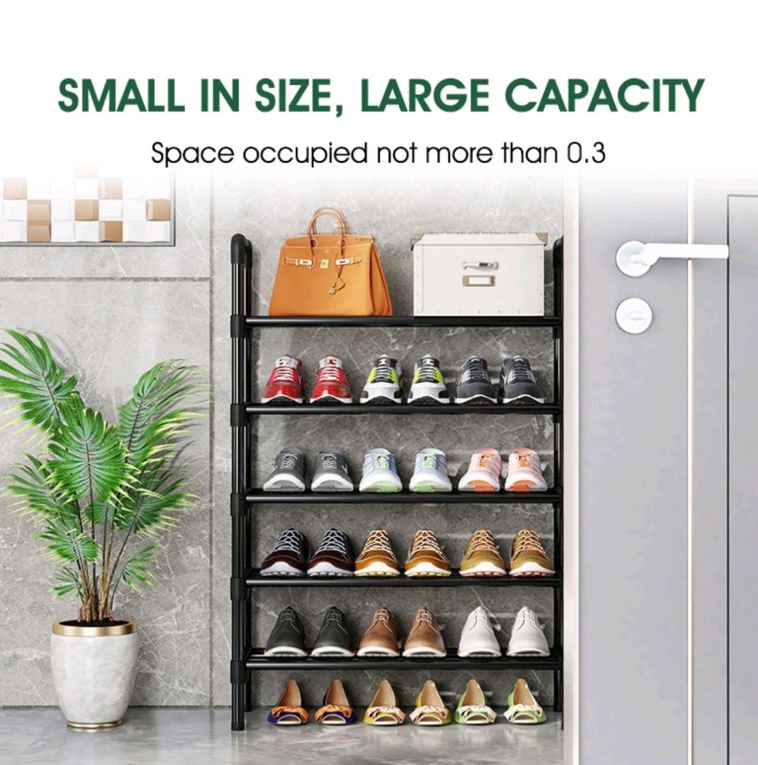 4-tier shoe rack for sale, Furniture & Home Living, Furniture, Shelves,  Cabinets & Racks on Carousell