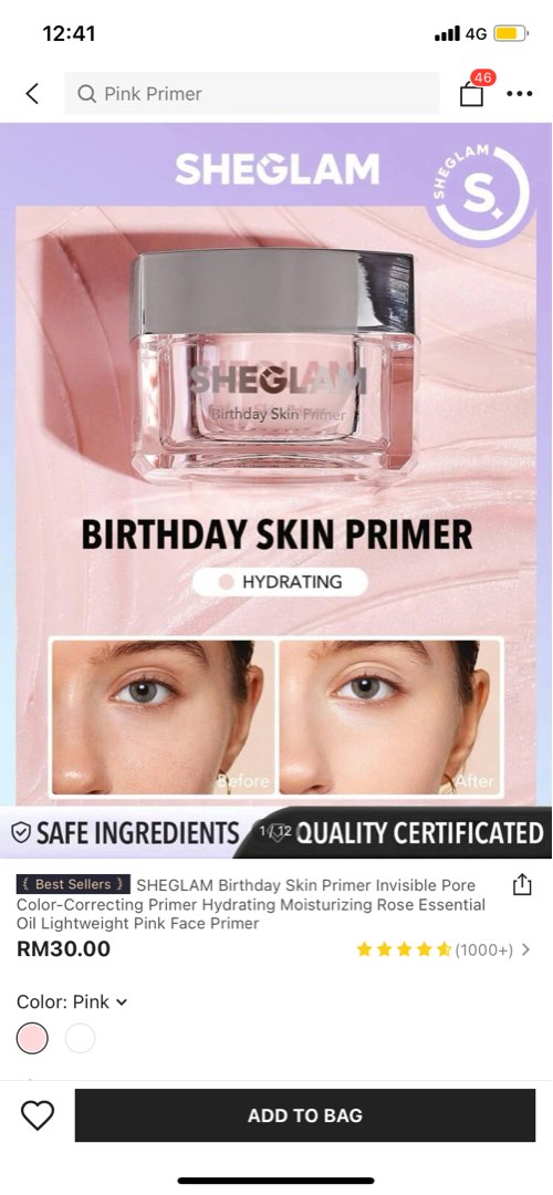 BIRTHDAY SKIN PRIMER SHEGLAM SHEIN, Beauty & Personal Care, Face