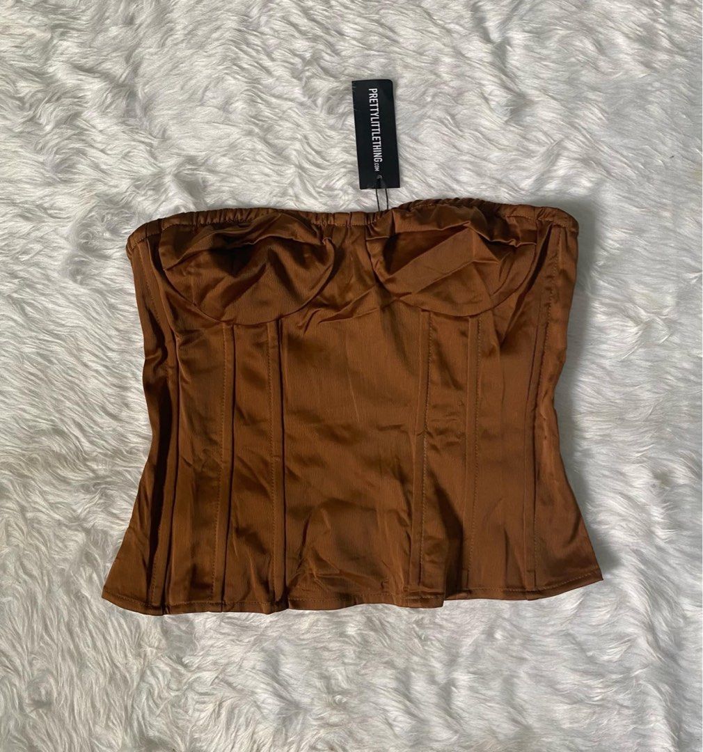 Brown corset top (small to large), Women's Fashion, Tops, Others Tops on  Carousell