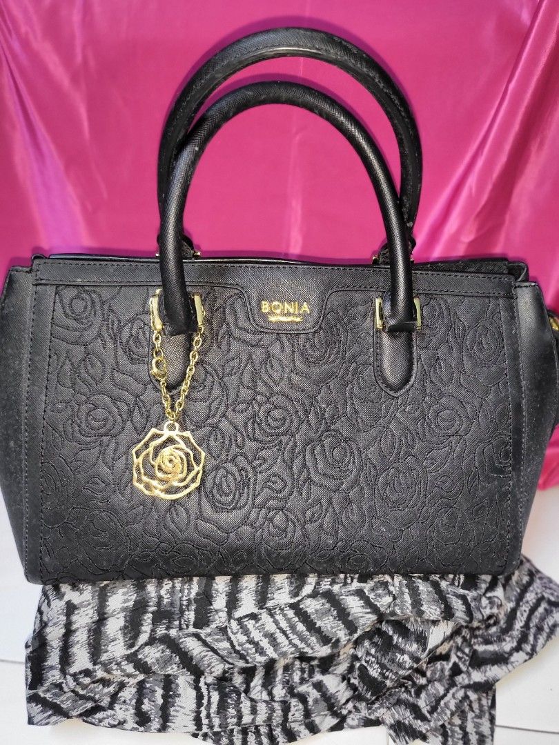 Carousell Bonia Leather Handbag Leather Bag Harga Bag Bonia