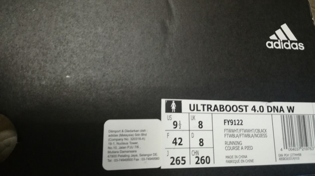 Brand new Adidas ultraboost 4.0 DNA Triple White 8uk ultra boost