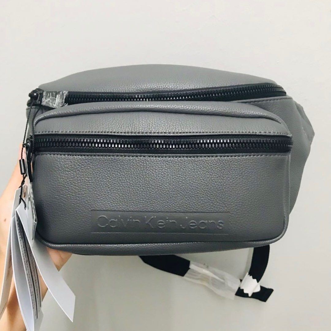 Calvin klein pebble leather fanny pack cheap