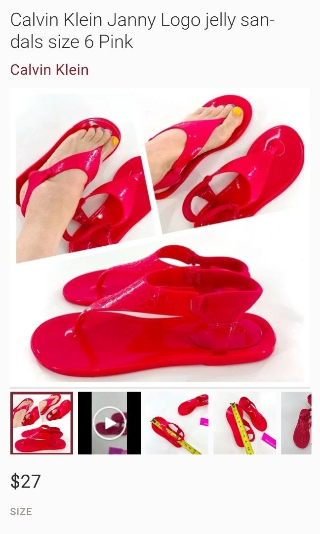Calvin klein shop janny jelly sandal