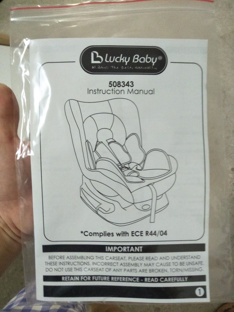 Lucky baby car seat manual shop