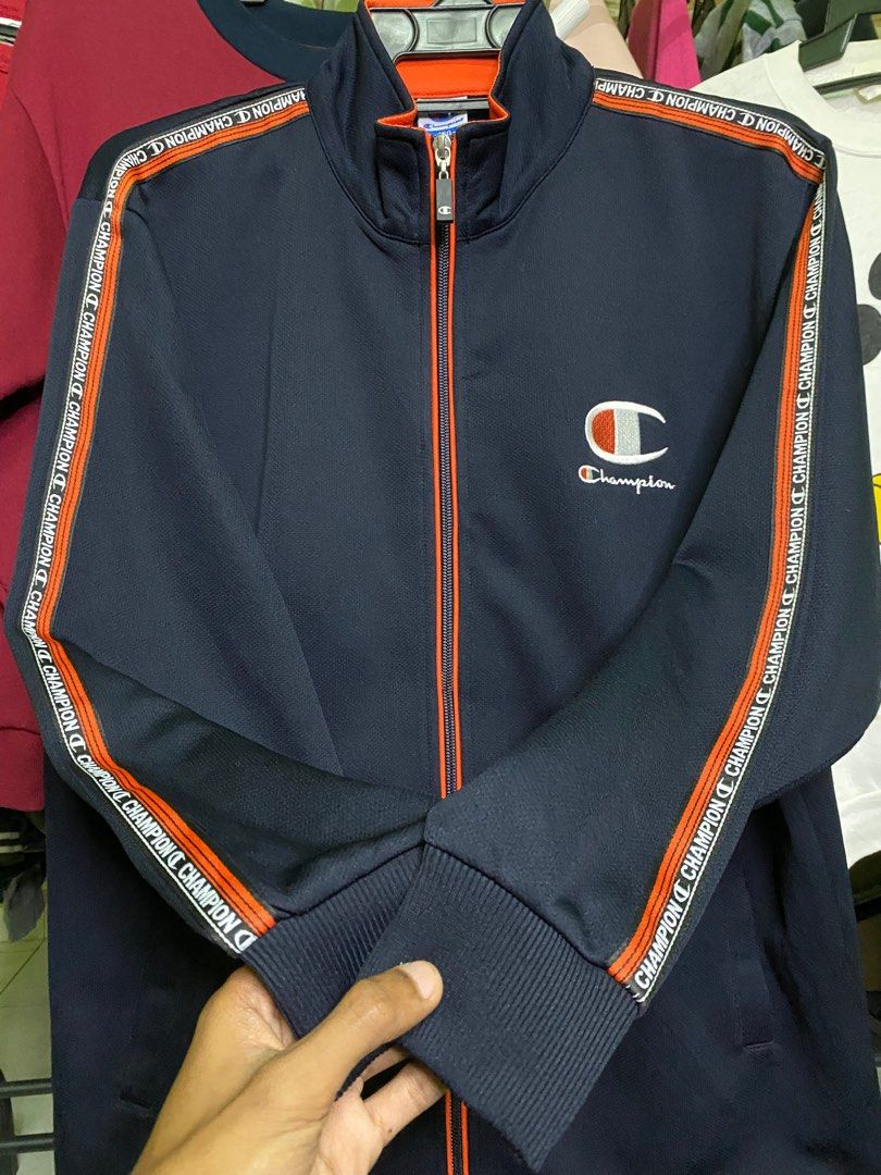 Champion side tape track jacket sales