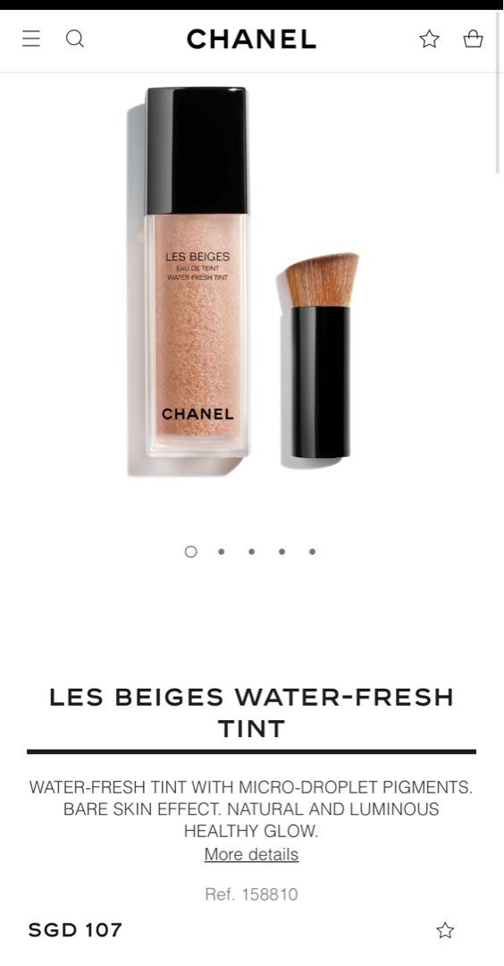 Chanel Les Beiges Water-Fresh Tint in shade LIGHT, Beauty & Personal Care,  Face, Makeup on Carousell