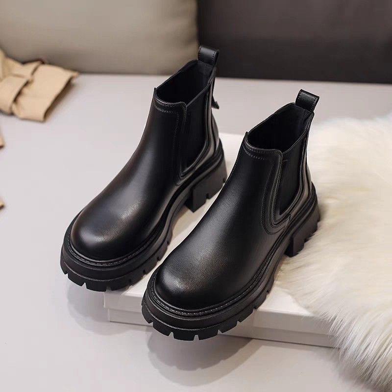 Chunky black bootie clearance