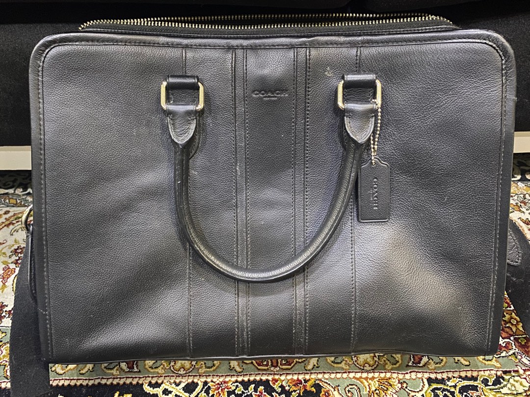 Coach black on sale briefcase