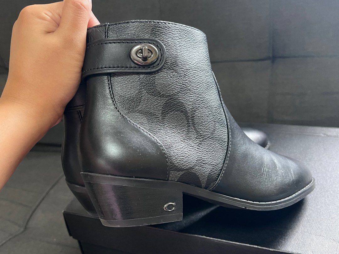 Coach 2024 silver boots