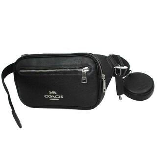 Coach Elias Belt bag In Refined Pebble Leather Men Women Crossbody Sling Waist Bag