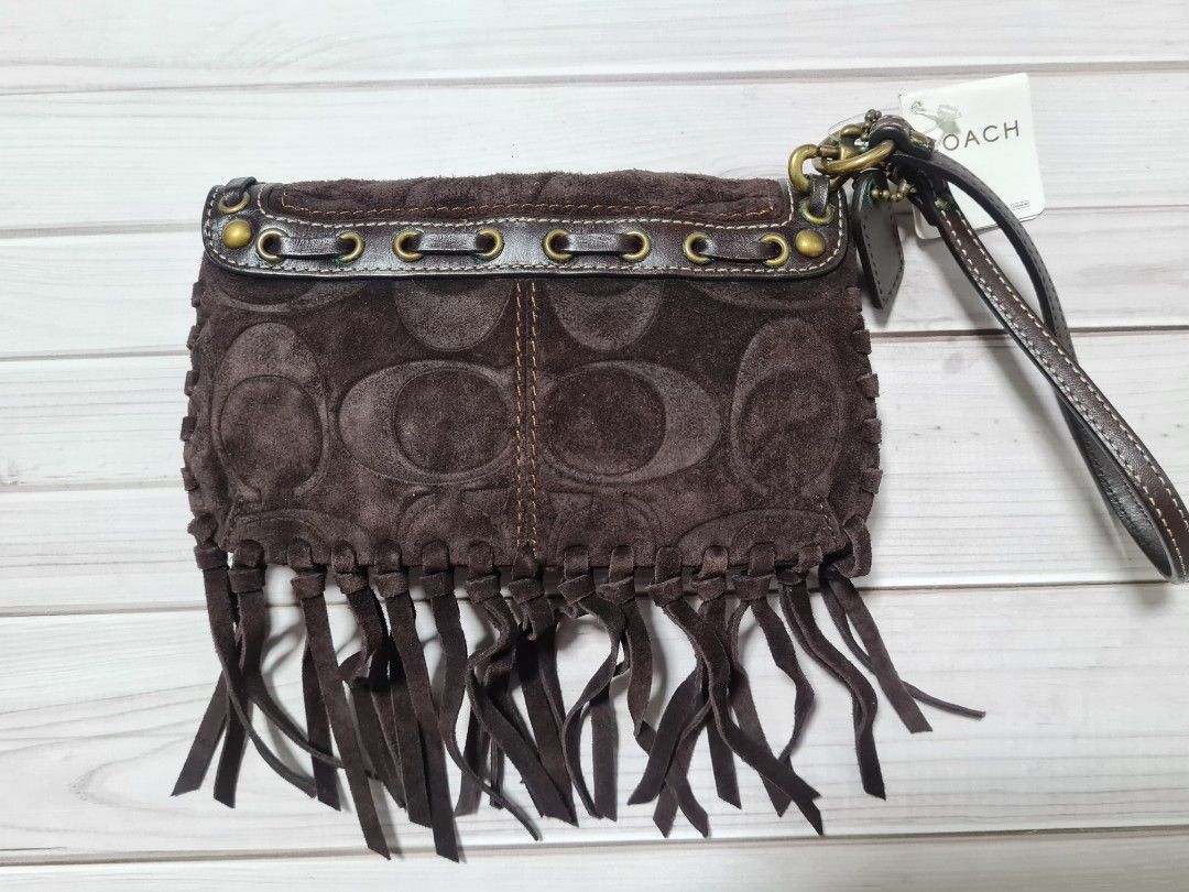 Suede wristlet hotsell
