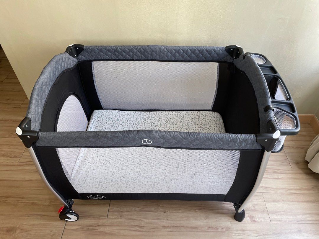 Comfy Baby Travel Cot Playpen Eve with FREE BAMBOO MEMORY TOPPER