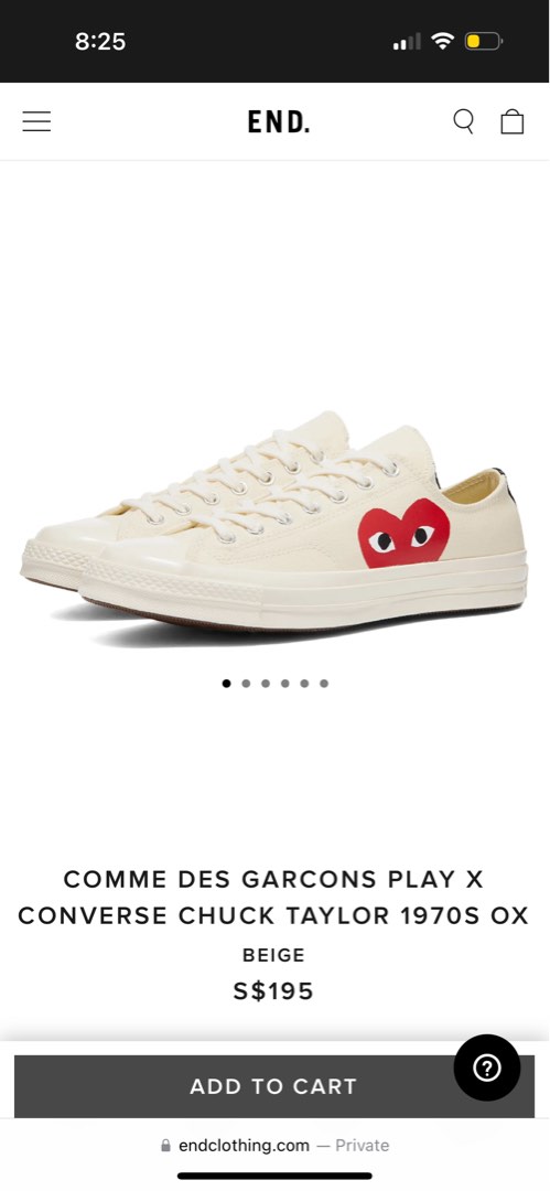 Cdg converse sales end