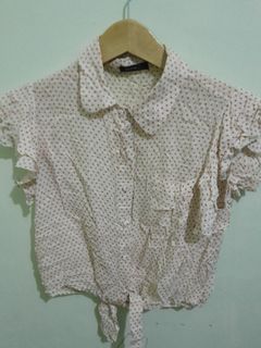 Crop top tee cream size S