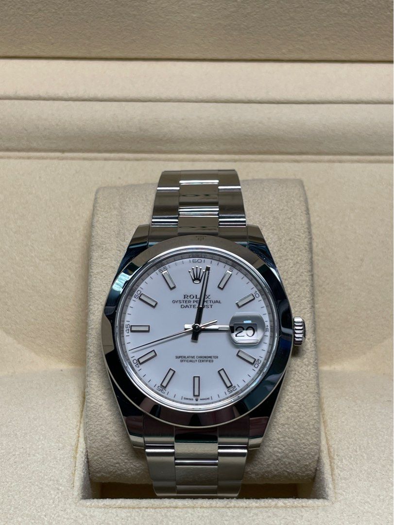 Datejust 41 126300 white dial Full set Luxury Watches on Carousell