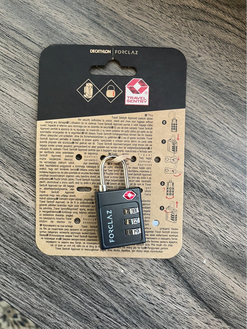 Decathlon Forclaz Code Lock TSA, Everything Else on Carousell