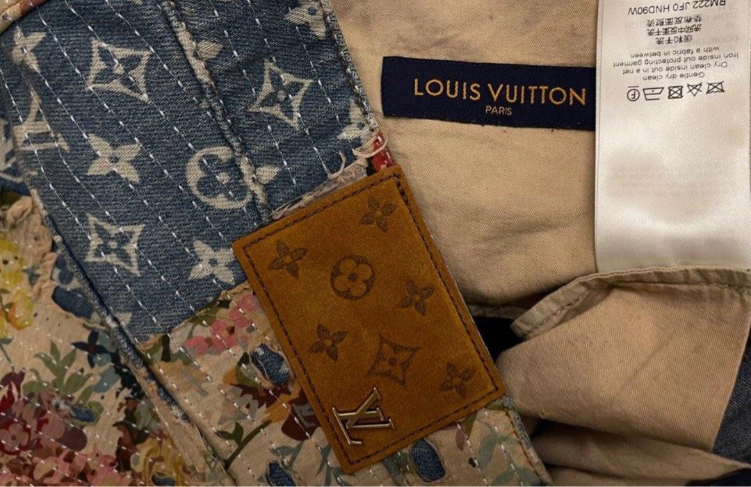 Louis Vuitton Destroyed Carpenter Bell Bottom Denim