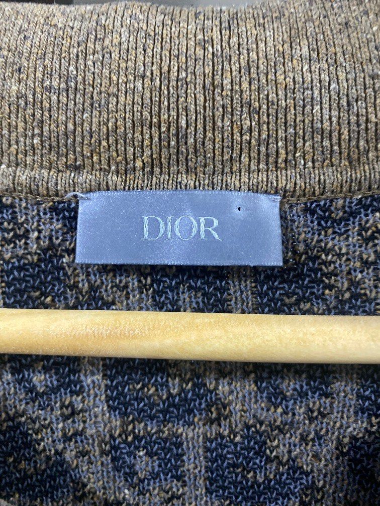 Dior x CACTUS JACK Oversized Polo Shirt Beige/Black Men's - SS22 - US