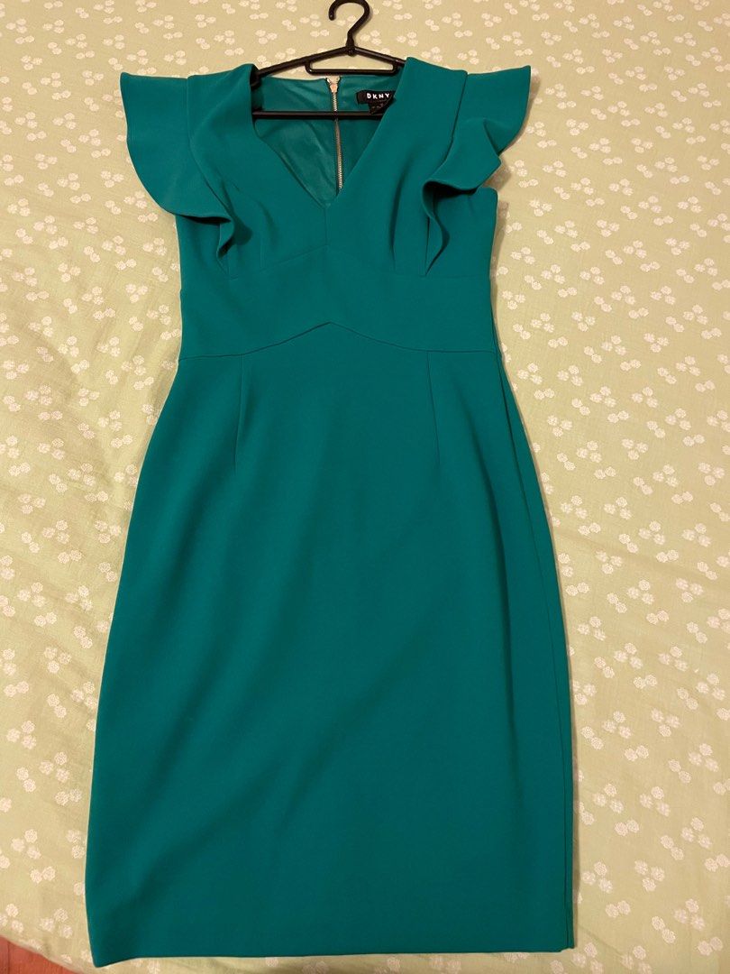 Dkny green dress discount