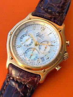 Ebel Le Modulor Ref.8137240 Chronograph (Extremely Rare & Special Limited Edition Mother-Of-Pearl Dial)