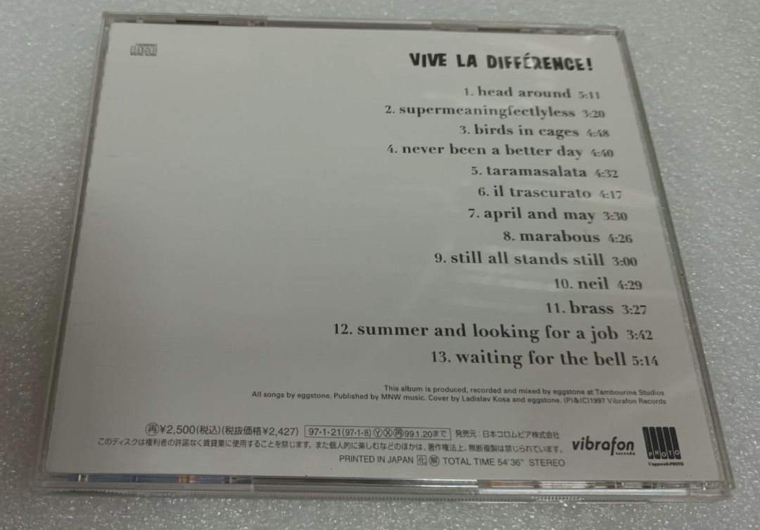 クライシスゾーン eggstone / Vive la différence! レコード