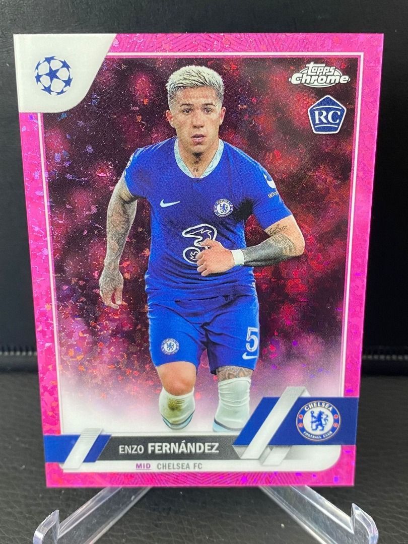 Enzo Fernandez Pink Foil RC /175 - 2022/23 Topps UCC Chrome