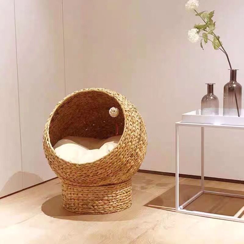 Esperanza Rattan Cat Bed Carousell