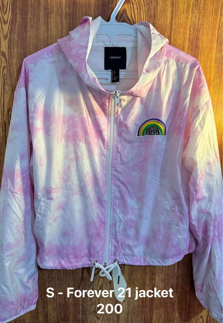 Tie dye cheap windbreaker forever 21