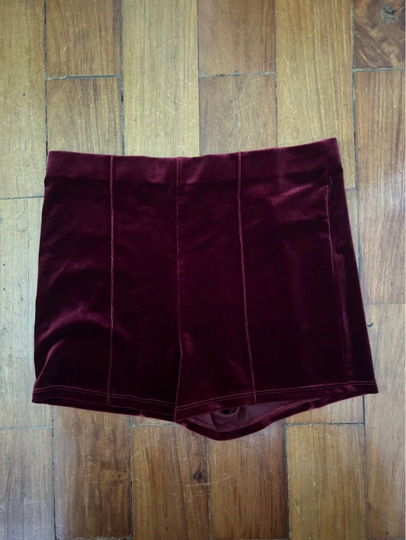 Forever 21 Red Velvet Shorts