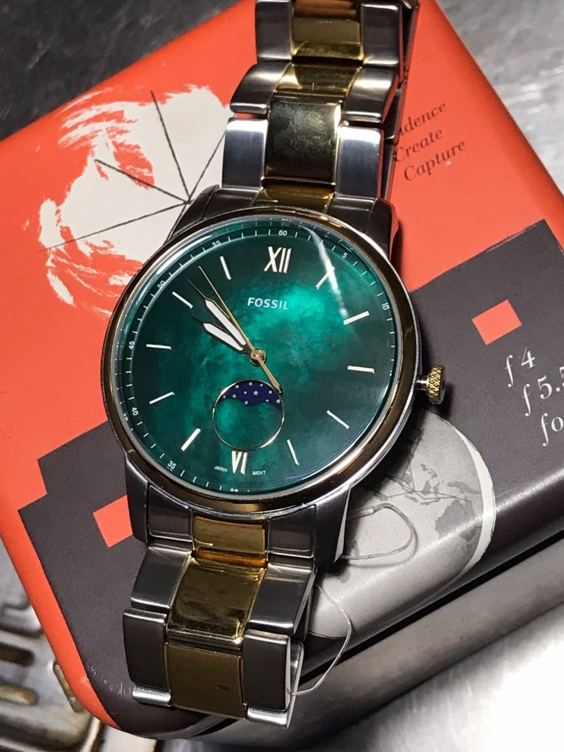 Fossil FS5572 The Minimalist Men's Quartz Watch, Barang Mewah, Jam