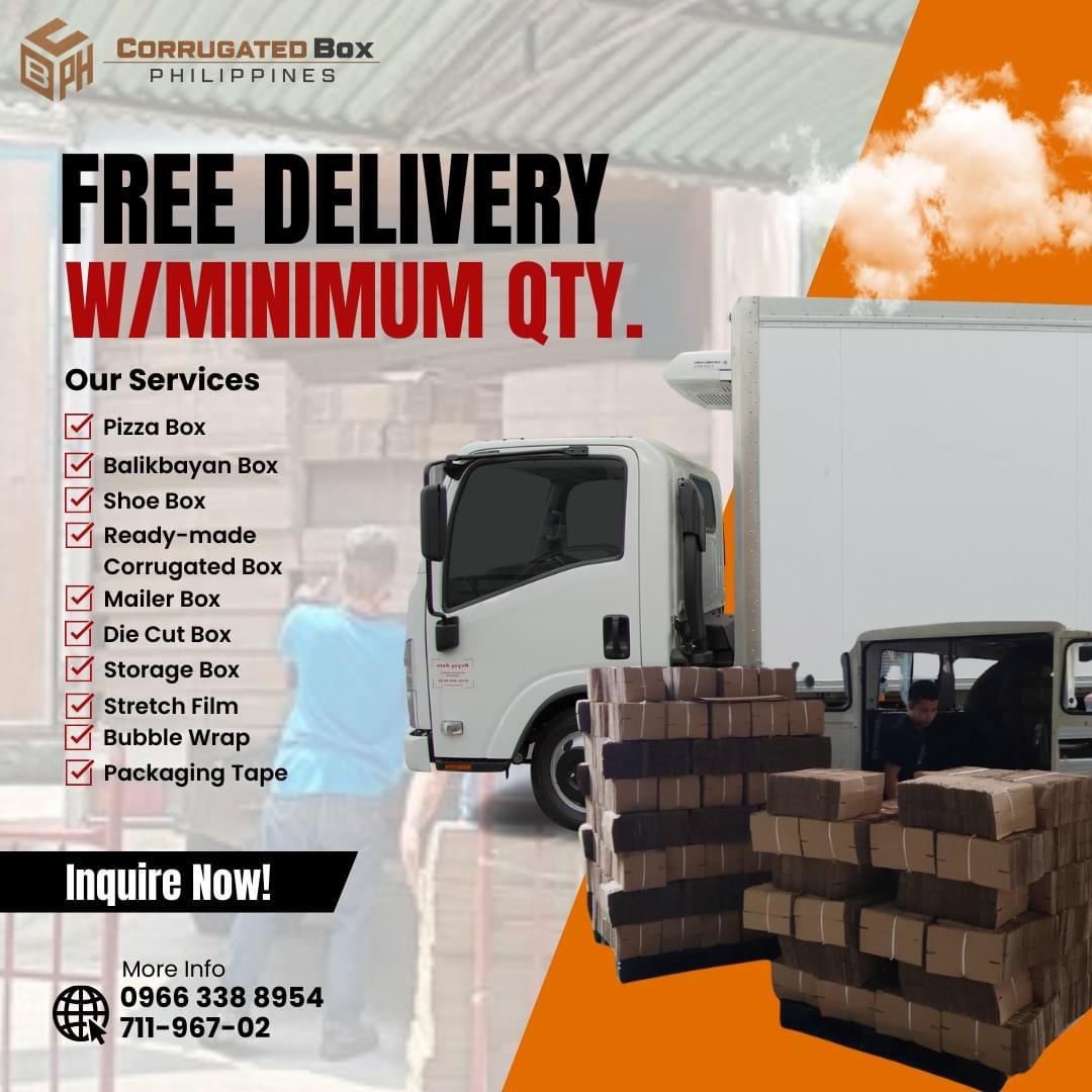FREE Delivery FREE Print! corrugated box RSC Mailer Diecut on Carousell