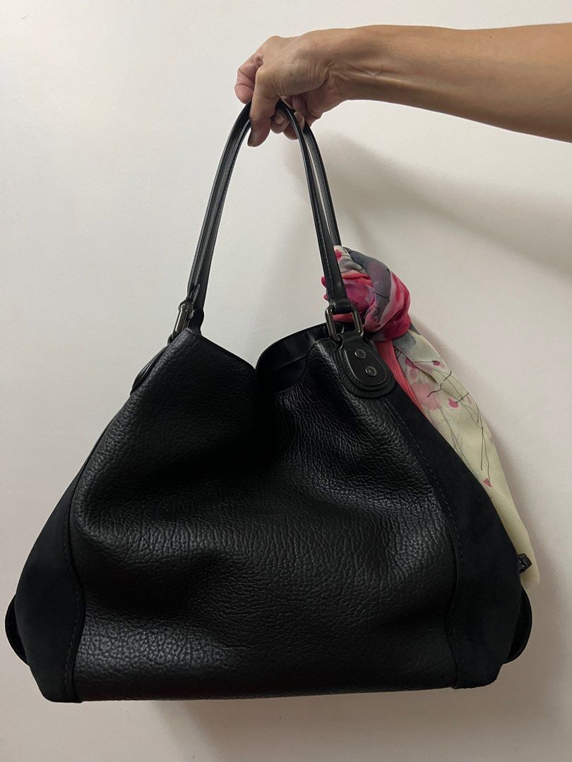 Coach edie clearance mixed leather