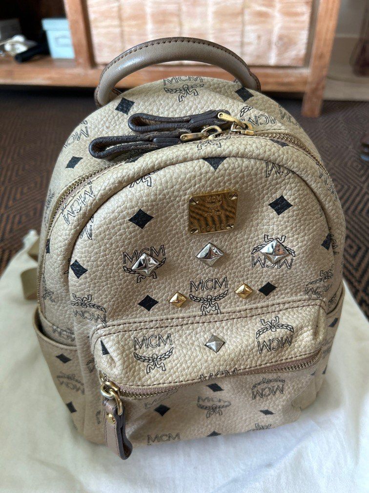 Mcm sales monogram backpack