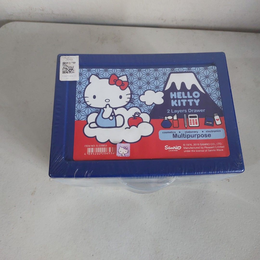 [GFS] Hello Kitty Mini Drawer (Category: Storage Boxes & Baskets) located in Manila. Submitted by greatfindstuff (Listing ID 1245295508, Image 2). Description: 🇯🇵Brand New and sealed Hello Kitty Sanrio Mini Drawer Measurement: Lenght : 7.25 inches Width: 5.25 inches Height: 4.25 inches 📌ISSUE: last picture, yun may red mark, may crack/basag/laslas minimal pwedeng tapalan or dikitan 🚚 Lalamove/Grab/Toktok Pick up 💰Gcash/BPI/Cash on Pick up 📌