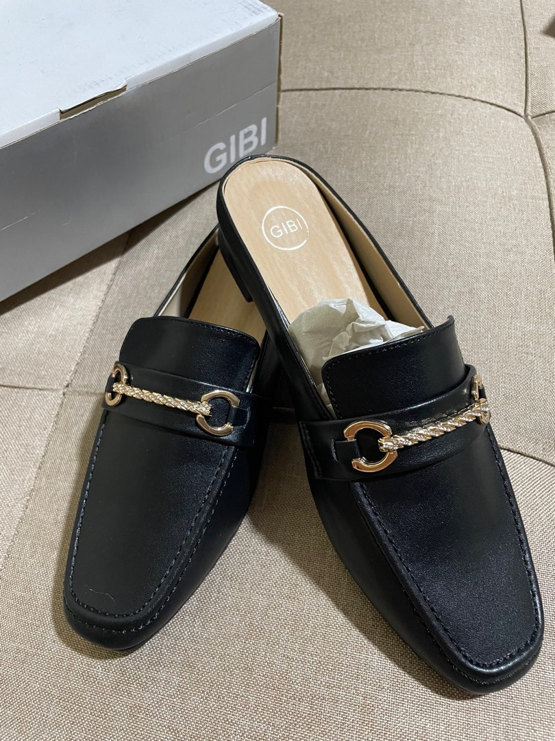 Gibi Open Back Loafers on Carousell