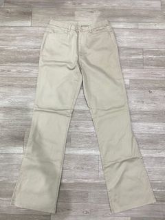 giordano pants nude brown khaki jeans office formal