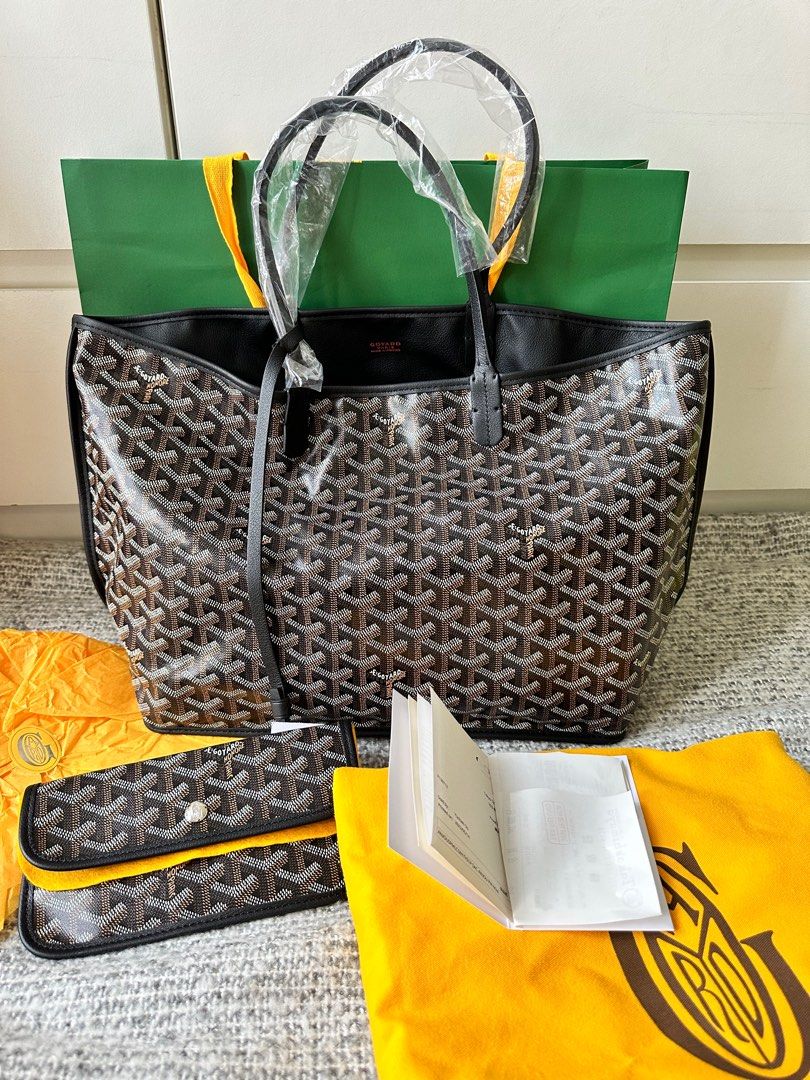 Goyard Rouette pm Blanc fullset , receipt, Luxury, Bags & Wallets