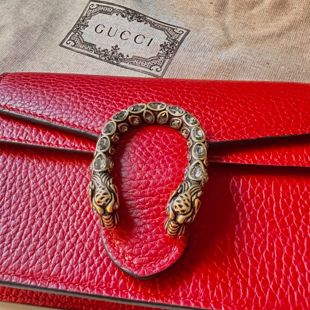 Gucci Dionysus Mini Bag in Hibiscus Red Leather — UFO No More