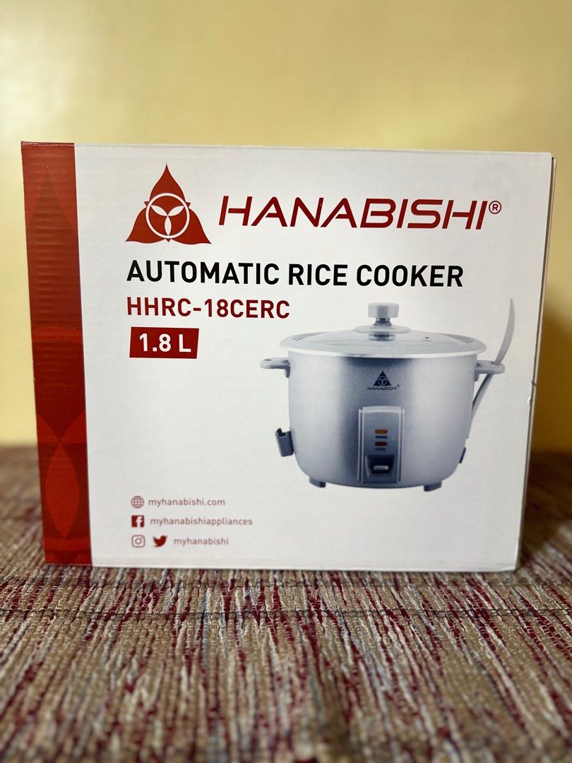 HANABISHI Automatic Rice Cooker 1.8L on Carousell