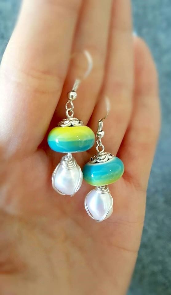 Genuine pearl earrings top
