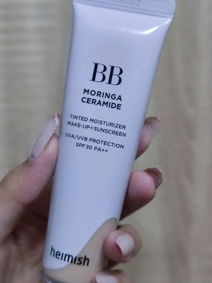 Heimish bb cream moringa ceramide 23C nude (Category: Makeup) located in Makati City. Submitted by declutteringyk (Listing ID 1245355543, Image 2). Description: original price 700+ used 2x max, still 95% full rfs: gifted to me, not my shade.