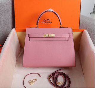 HERMES KELLY 19 RM350 FULL SET, Luxury, Bags & Wallets on Carousell