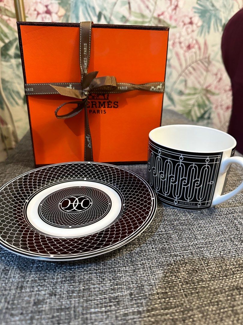 Hermes Tea Cup Set Complete with Box on Carousell