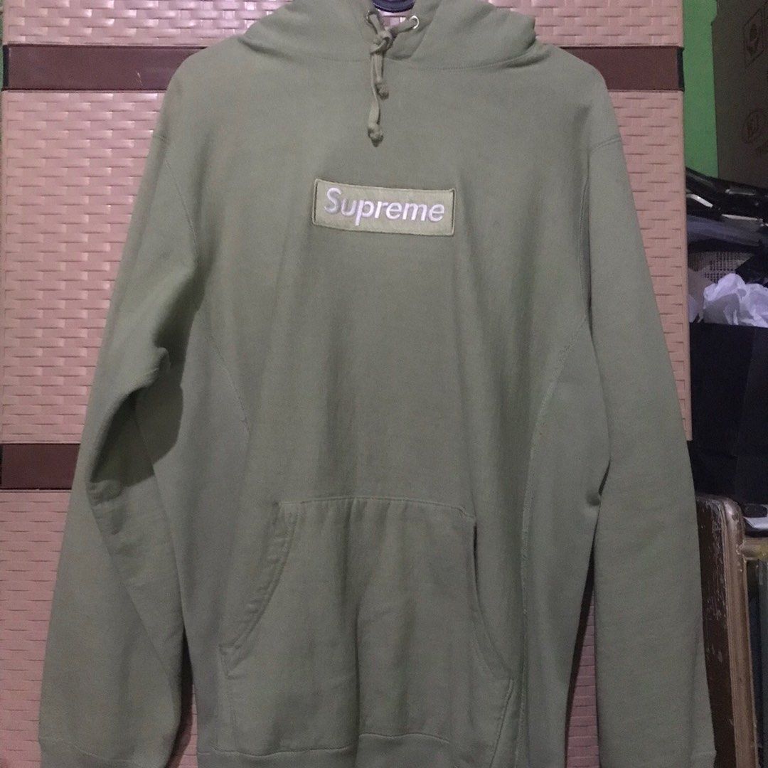 Sage green supreme hoodie on sale