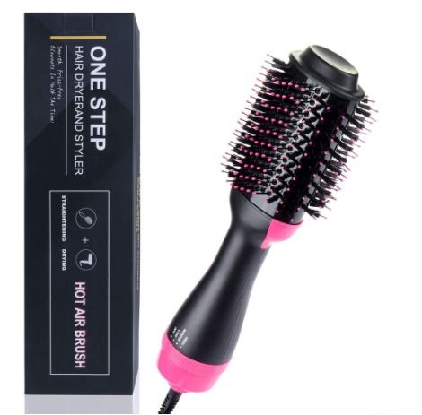 Hot Air Brush Hair Brush Dryer Styler 3 in 1 Electric Negative