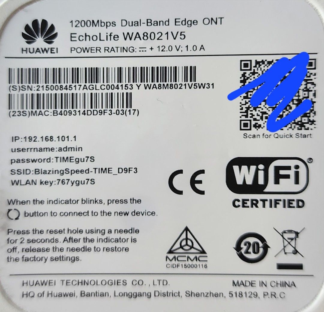 Huawei Repeater Edge ONT, Computers & Tech, Parts