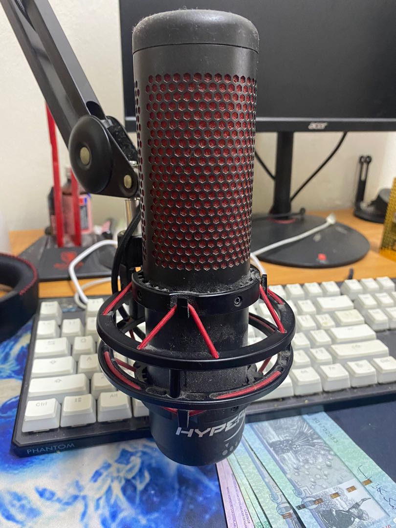 Hyper x quadcast, Audio, Microphones on Carousell