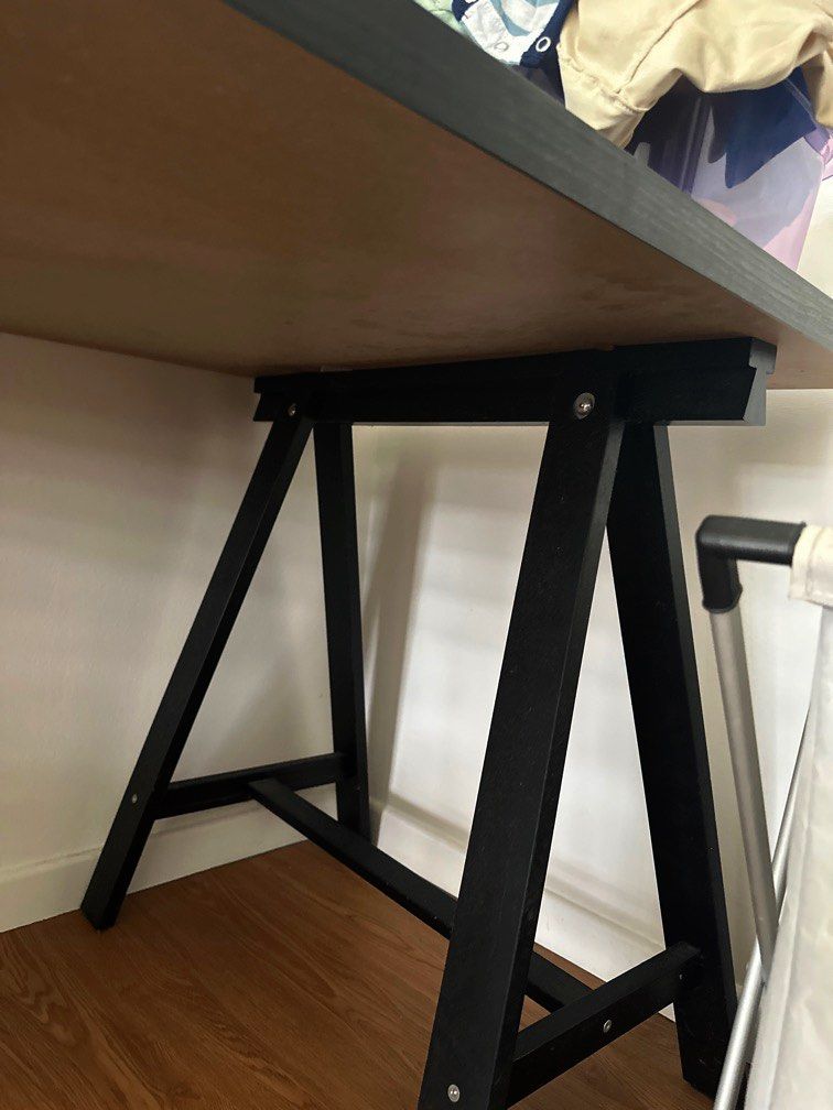 Ikea Black table (linnmon), Furniture & Home Living, Furniture, Tables