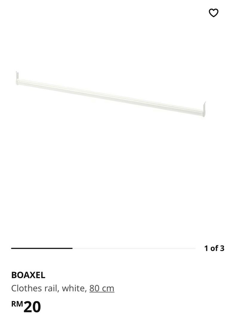 ikea boaxel clothes rail 60cm 80cm Furniture Home Living