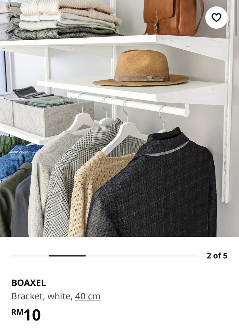 Ikea boaxel clothes hotsell rail